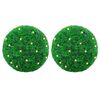 vidaXL Kunstbuxusballen met LED-verlichting 2 st 27 cm groen