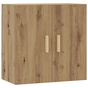 vidaXL Wandkast 60x31x60 cm bewerkt hout artisanaal eikenkleurig