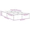 vidaXL Opbergbedframe Sonoma Eiken 120 x 190 cm Bewerkt hout