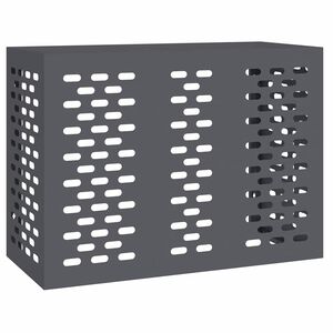 vidaXL Airconditioner hoes Antraciet 110 x 50 x 80 cm Staal