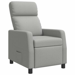 vidaXL Relaxfauteuil Wolkengrijs Stof