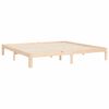 vidaXL Bedframe met hoofdbord massief hout