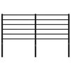 vidaXL Hoofdbord metaal zwart 135 cm