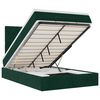 vidaXL Ottoman bed met matrassen en LED's 120x200cm fluweel