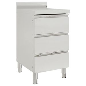 vidaXL Commerci&euml;le keukenkast met 3 lades 50x60x96 cm