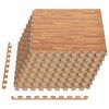 vidaXL Zwembad Grondmat 24 st Hout 8,64 m&sup2; EVA Schuim