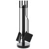 vidaXL 5-delige openhaardgereedschapset 18x56 cm staal
