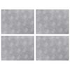 vidaXL Trapmatten 4 st 40 x 30 cm Zilver Aluminium Rechthoekig