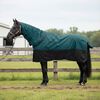 vidaXL Paardendeken Donkergroen en Zwart 75 cm Polyester