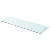 vidaXL Wandschap transparant 90x30 cm glas