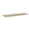 vidaXL Wandschappen 8 st 100x30x1,5 cm spaanplaat sonoma eikenkleurig