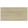 vidaXL Wandschappen 4 st 100x50x1,5 cm spaanplaat sonoma eikenkleurig