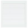 vidaXL Kastdeur met lamellen 61,5x59,4 cm massief grenenhout wit