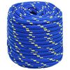 vidaXL Boottouw 16 mm 25 m polypropeen blauw