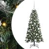 vidaXL Kunstkerstboom Groen 120 cm PVC en Plastic en Staal
