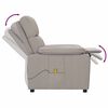 vidaXL Massagestoel stof taupe