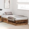 vidaXL Bedframe met opslag Oud hout 90 x 190 cm Bewerkt hout