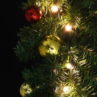 vidaXL Kerstslinger versierd met kerstballen en LED-lampjes 5 m