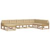 vidaXL Buiten bankenset 8 st Wit en Beige