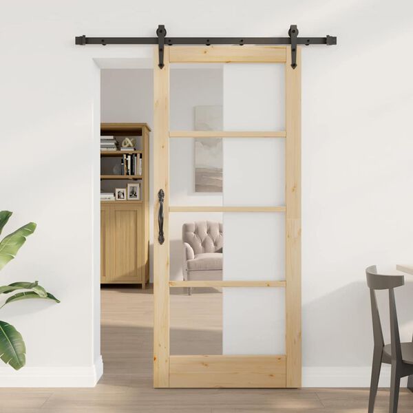 vidaXL Schuifdeur ORKDAL Naturel 78 x 202 cm