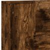vidaXL Hoofdbord Kast met LED Gerookt eiken 140 x 16,5 x 103,5 cm