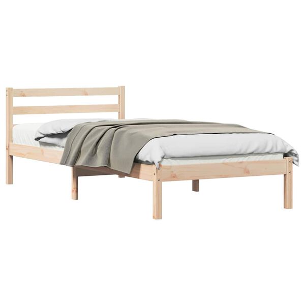 vidaXL Bedframe Bruin 208.6 x 157.6 x 69.4 cm Massief grenenhout