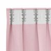 vidaXL Zwart-out Gordijnen met Ringen 2 pcs Babyroze 260 x 140 cm
