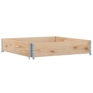 vidaXL Plantenbak 100x100 cm massief grenenhout