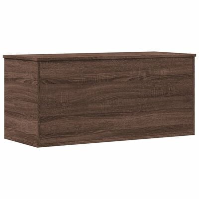 vidaXL Opbergbox 100x42x46 cm bewerkt hout bruin eikenkleurig