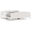 vidaXL Bedframe zonder matras massief grenenhout wit 180x200 cm