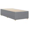 vidaXL Bedframe zonder matras 100x200 cm stof lichtgrijs