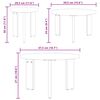 vidaXL Salontafel 3 pcs Wit Massief grenenhout