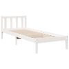 vidaXL Bedframe extra lang zonder matras grenenhout wit 80x210 cm