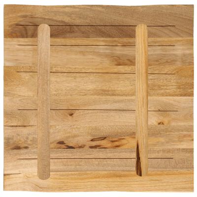 vidaXL Tafelblad met natuurlijke rand 80x80x3,8 cm massief mangohout