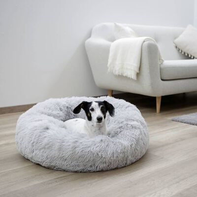 Kerbl Hondenbed Fluffy comfortabel 18 cm lichtgrijs