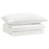 vidaXL 90% ganzen dons dekbedset FULDA 2 pcs 137 x 200 cm Zomer Wit
