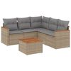 vidaXL Patio Sofa Set 5-zits Beige and Grey