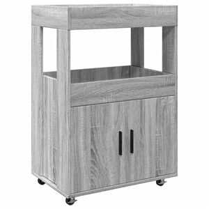 vidaXL Drankkar 60x39,5x89 cm bewerkt hout grijs sonoma eikenkleurig