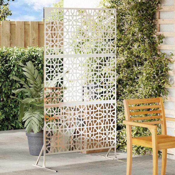 vidaXL Privacyscherm Grijs 100 x 50 x 180 cm Staal