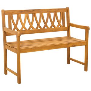 vidaXL Tuinbank Naturel 110 x 55,5 x 90 cm Massief Acaciahout