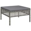 vidaXL 7-delige Loungeset met kussens poly rattan grijs
