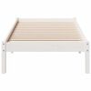vidaXL Bedframe extra lang zonder matras grenenhout wit 80x210 cm