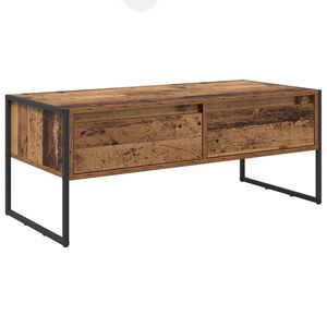 vidaXL Salontafel Oud Hout 100 x 46 x 40 cm Bewerkt hout