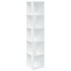 vidaXL Hoekkast 33x33x164,5 cm bewerkt hout wit