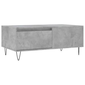 vidaXL Salontafel 90x50x36,5 cm bewerkt hout betongrijs