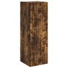 vidaXL Wand Gemonteerde Badkamerkast Gerookt eiken 33 x 34,5 x 60 cm