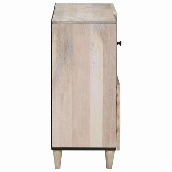 vidaXL Dressoir Wit Massief mango-hout en samengesteld hout