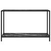 vidaXL Wandtafel 120x35x75 cm gehard glas zwart
