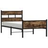 vidaXL Bedframe zonder matras hout gerookt eikenkleurig 100x190 cm