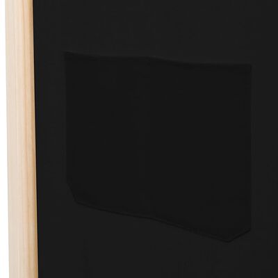 vidaXL Kamerscherm met 6 panelen 240x170x4 cm stof zwart